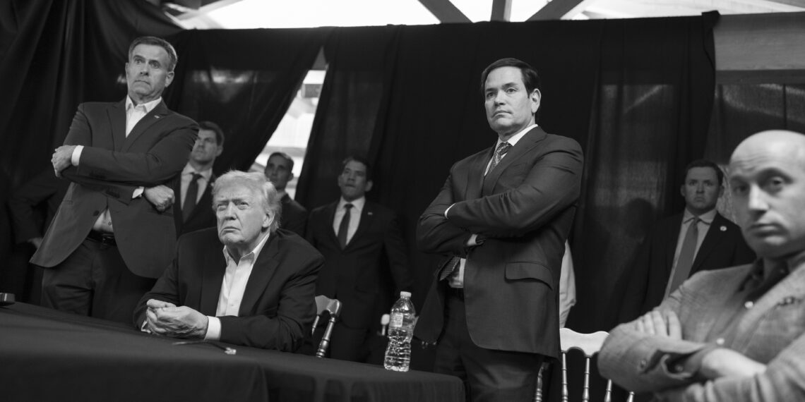 President Donald Trump monitors U.S. military operations in Venezuela, from Mar-a-Lago Club in Palm Beach, Florida, on Saturday, January 3, 2026. (Official White House Photo by Molly Riley)
