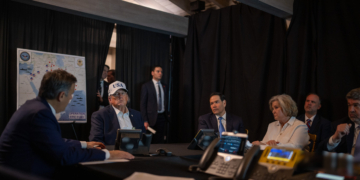 President Donald J. Trump oversees Operation Epic Fury at Mar-a-Lago, Palm Beach, FL, Feb. 28, 2026. (White House photo by Daniel Torok)
