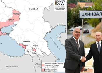 Graphic: Independence Avenue Media | Map: ISW | Photo: Tskhinvali (Jamnews)