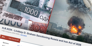 Graham sanctions bill targeting Russia’s oil revenue, with Russian rubles and an oil refinery fire